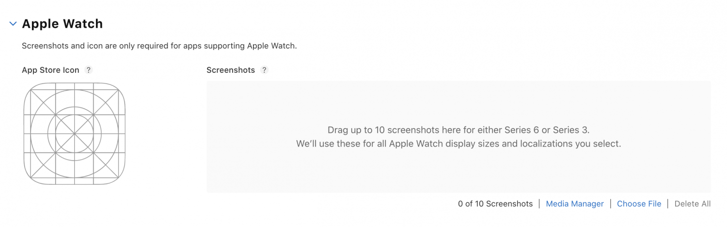 App Store Product Page Apple Watch section