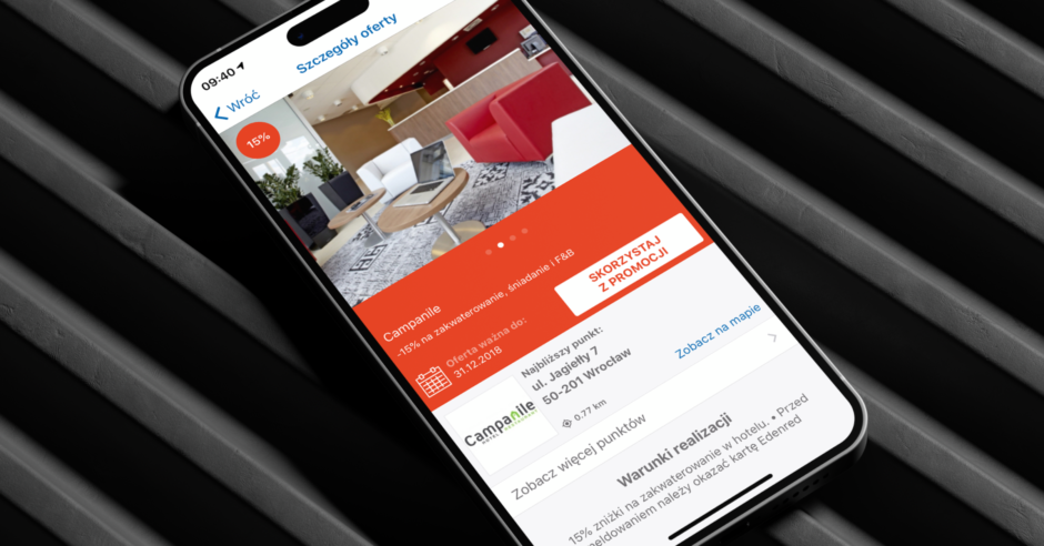 Fintech app for managing pre-paid cards - Edenred