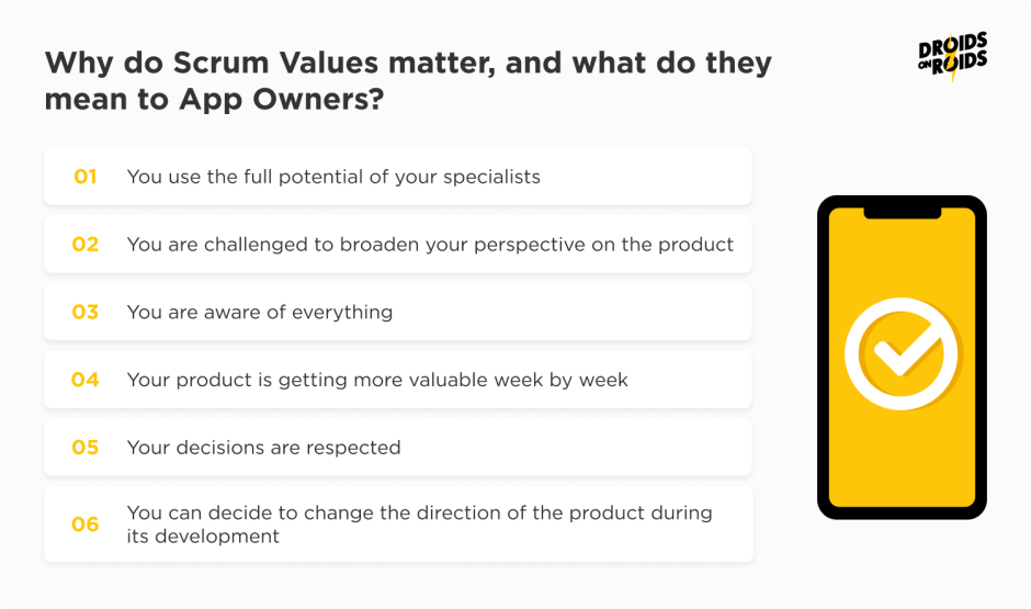 Core Values of Scrum – meaning for Product Owner