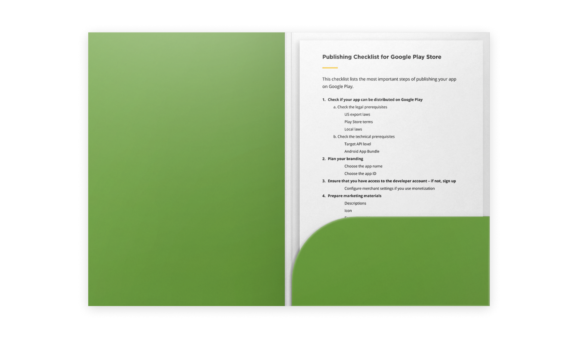 App Publishing Checklist for Google Play Free PDF